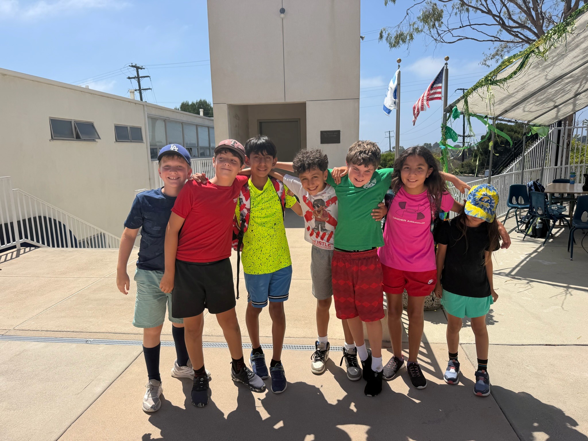 A group of smiling campers